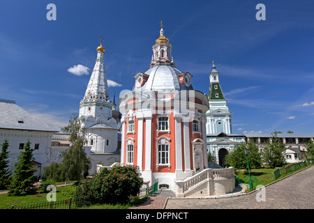 Großen Klöster Russlands. Die Trinity-Sergius Lawra. Das Grab des russischen Zaren Boris Godunov Stockfoto