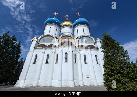 Großen Klöster Russlands. Die Trinity-Sergius Lawra. Das Grab des russischen Zaren Boris Godunov Stockfoto