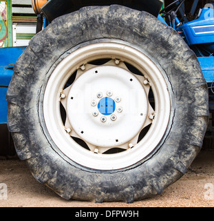 Altes Rad-Traktoren. Stockfoto