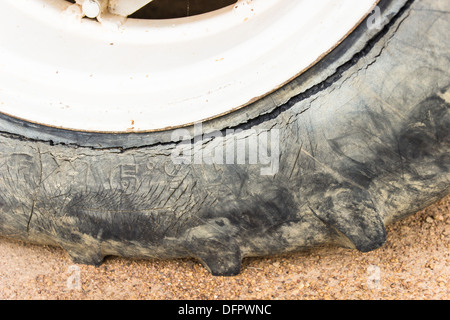 Altes Rad-Traktoren. Stockfoto