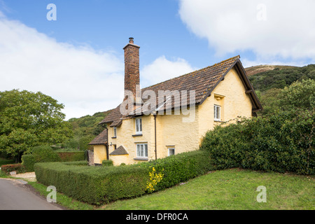 Ferienhaus in Bossington Dorf in der Nähe von Porlock, Exmoor National Park, Somerset, England, UK Stockfoto