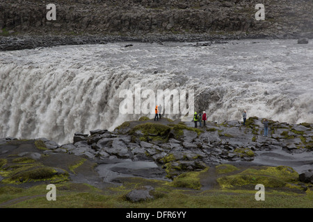 Wasserfall Dettifoss Nordisland Stockfoto