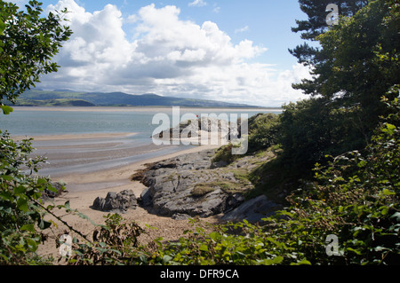 Samson ist Rock, Borth-Y-gest. Stockfoto