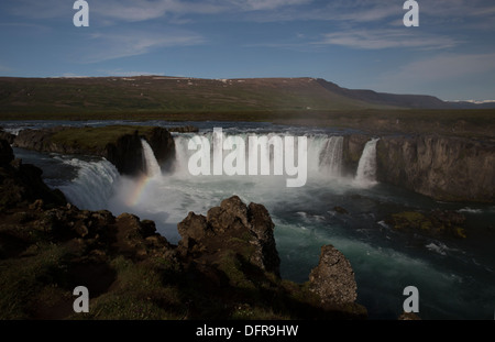 Godafoss Wasserfall in Nordisland Stockfoto