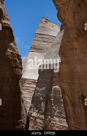 Entlang dem Slot Canyon Trail im Kasha-Katuwe Zelt Rocks National Monument, New Mexico. Stockfoto