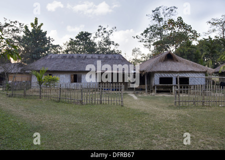 Ein Blick auf ein Stammes-Dorf, Nagaland, Indien Stockfoto