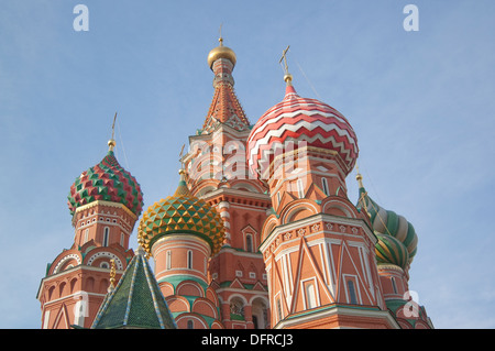 Kathedrale des Schutzes der Allerheiligsten Gottesgebärerin auf dem Graben (Собор Покрова пресвятой Богородицы, что на Рву) auf dem Roten Platz Stockfoto