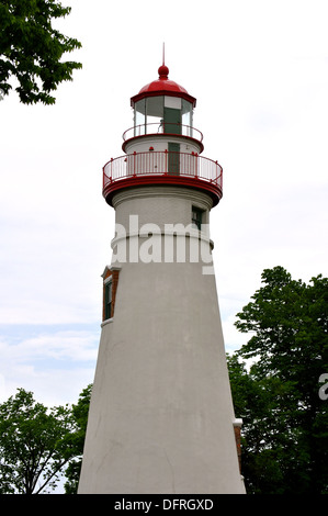 Marblehead Leuchtturm auf dem Eriesee Stockfoto