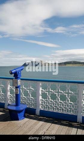 Little Orme vom Pier Llandudno Conwy Wales UK Stockfoto