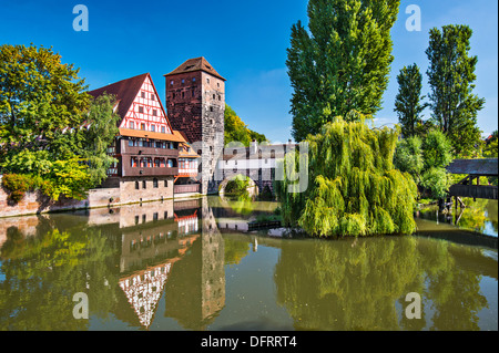 Des Henkers Brücke in Nürnberg, Deutschland Stockfoto