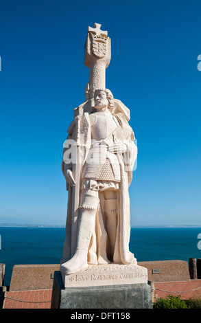 Kalifornien, San Diego, Cabrillo National Monument, Statue von Juan Rodriguez Cabrillo Stockfoto