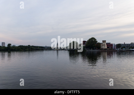 Die Skyline von Potsdam vom Meer entfernt Stockfoto
