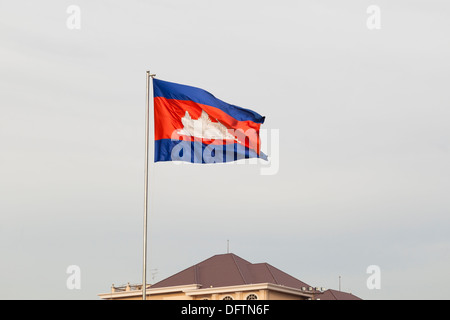 Kambodschanischen Flagge, Kambodscha Stockfoto