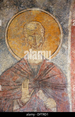 Fresko, St. Nikolaus Kirche oder Noel Baba Kilisesi, Demre, Lykien, Provinz Antalya, Türkei Stockfoto