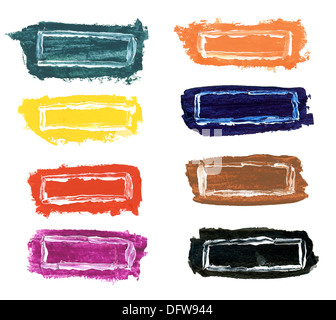 Handgemachte Farben Aquarell Bilder Stockfoto