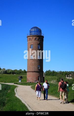 Leuchtturm am Kap Arcona, Insel Rügen, Ostseeküste, Mecklenburg-Western Pomerania, Deutschland Stockfoto