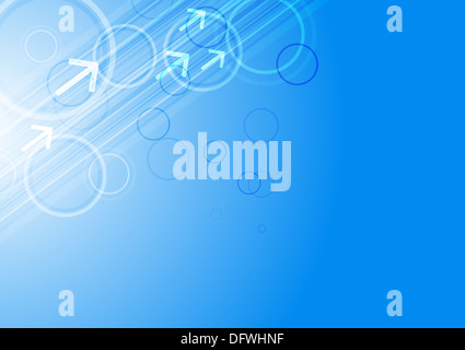 Einfache abstrakte Darstellung mit Kreisen und Streifen (Eps 10) Stockfoto