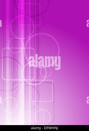 Einfache abstrakte Darstellung mit Kreisen und Streifen (Eps 10) Stockfoto