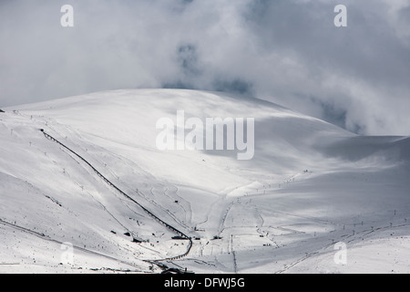 Cairngorm Mountain Railway in der Cairngorm National Park in der Nähe von Aviemore, Schottland Stockfoto