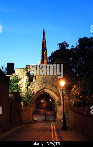 Das südliche Tor, Newarke, Schlossgarten, Leicester City, Leicestershire, England; Großbritannien; UK Stockfoto