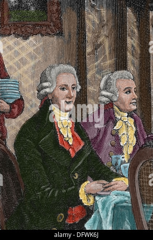 Joseph Haydn (1732-1809). Österreichischer Komponist, einer der produktivsten und Prominenten der Klassik. Gravur. Stockfoto