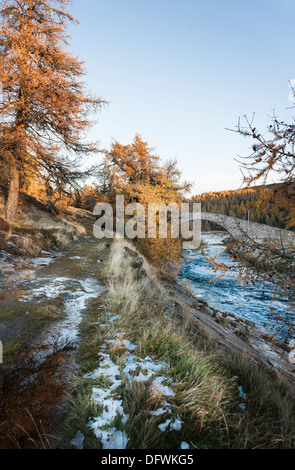 Gairnshiel Brücke am Glen Gairn in Aberdeenshire, Schottland Stockfoto