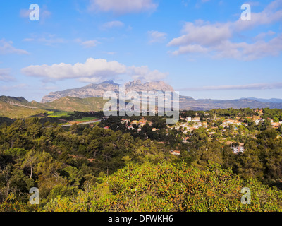 Montserrat - ein Multi-spitzer Berg in der Nähe von Barcelona, Katalonien, Spanien. Stockfoto