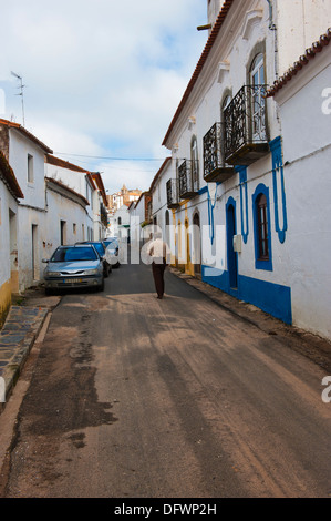 Mourão Dorf, Alentejo, Portugal Mourao Dorf, Straße, Street, Alentejo, Portugal Stockfoto