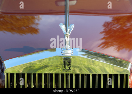 Frontgrill des Rolls-Royce Autos, die Spirit of Ecstasy Stockfoto