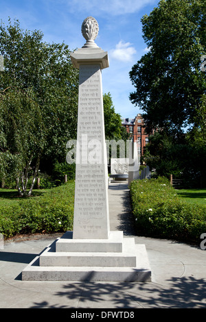 Tibetischen Garten für den Frieden von Hamish Horsley in der Geraldine Mary Harmsworth Park außerhalb des Imperial War Museum, London, UK. Stockfoto