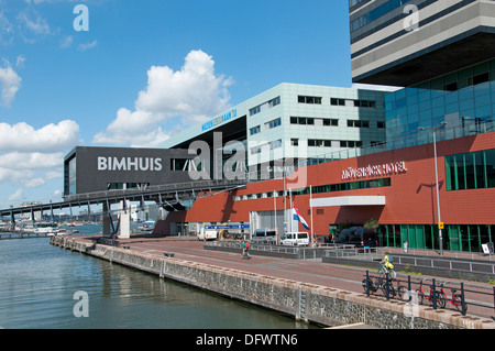 Amsterdamer Muziekgebouw (Musik-Gebäude) Aan ' t IJ Bimhuis - Movenpick Hotel-Cruise Terminal Netherlands Stockfoto