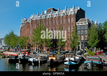 Het Scheepvaarthuis Amsterdam 1913 The Shipping Amsterdam (Architektur-Stil der Amsterdamer Schule) Waalseilandsgracht Niederlande Stockfoto