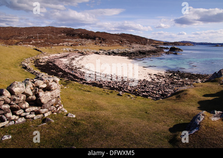 Coral Beach in der Nähe von Toscaig auf der Applecross Halbinsel, Wester Ross, Schottland Stockfoto