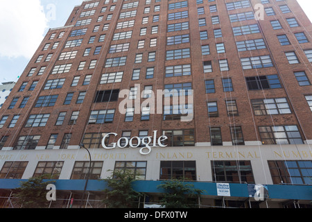 Google Gebäude in New York City, NY - Straßenansicht Stockfoto