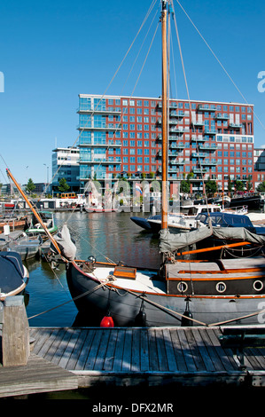 Westerdock Amsterdam Niederlande moderner Architektur Stockfoto