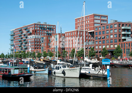 Westerdock Amsterdam Niederlande moderner Architektur Stockfoto