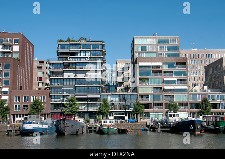 Westerdock Amsterdam Niederlande moderner Architektur Stockfoto