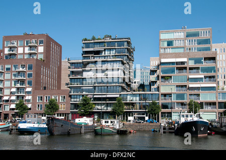 Westerdock Amsterdam Niederlande moderner Architektur Stockfoto
