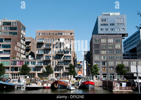 Westerdock Amsterdam Niederlande moderner Architektur Stockfoto