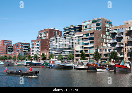 Westerdock Amsterdam Niederlande moderner Architektur Stockfoto