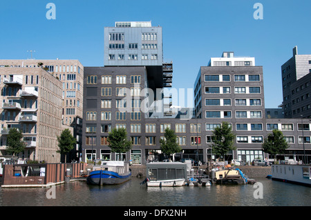 Westerdock Amsterdam Niederlande moderner Architektur Stockfoto