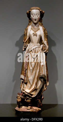 Heilige Katharina von Alexandria 1460-1480 Meister der die Statuen der Koudewater Hertogenbosch Niederlande Stockfoto