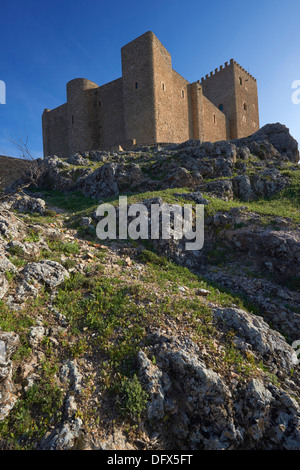 Segura De La Sierra, Burg, Sierra de Cazorla, Segura y Las Villas Naturpark, Jaén Provinz, Andalusien, Spanien Stockfoto