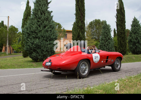 Mille Miglia, 1000 Miglia, Rasse, Alter, Auto, Toskana Stockfoto