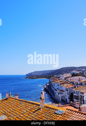 Cadaques - eine der touristischsten Städte der Costa Brava, Katalonien, Spanien Stockfoto