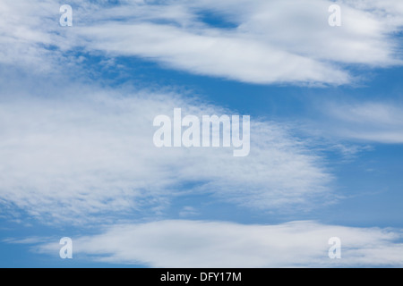 Feder Wolken Closeup blau mix Stockfoto