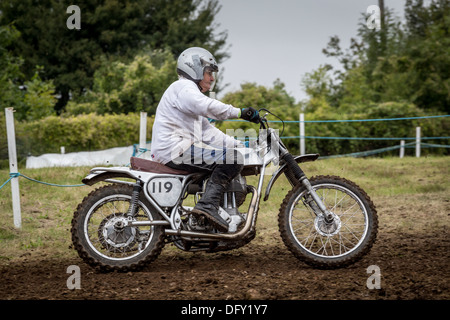 Moto-X Soli Rennen in 2013 Goodwood Revival, Sussex, UK. Stockfoto