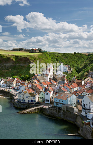 Staithes Fischerdorf an der Küste von Yorkshire. Stockfoto