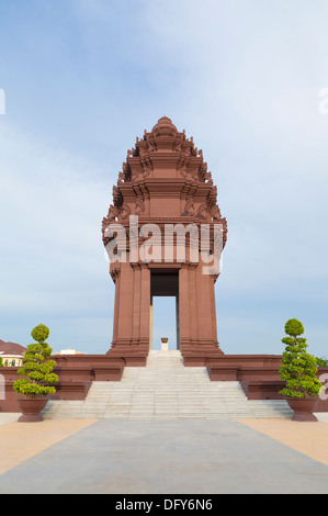 Die Unabhängigkeits-Denkmal in Phnom Penh, Kambodscha Stockfoto