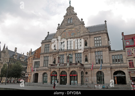 Royal Dutch Theatre (Nederlands Toneel Gent) in historischen Gent (Gent), Ost-Flandern, Belgien. Stockfoto